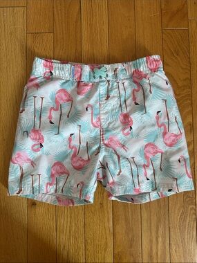 Rugged Butts Pink Flamingo Swim Shorts